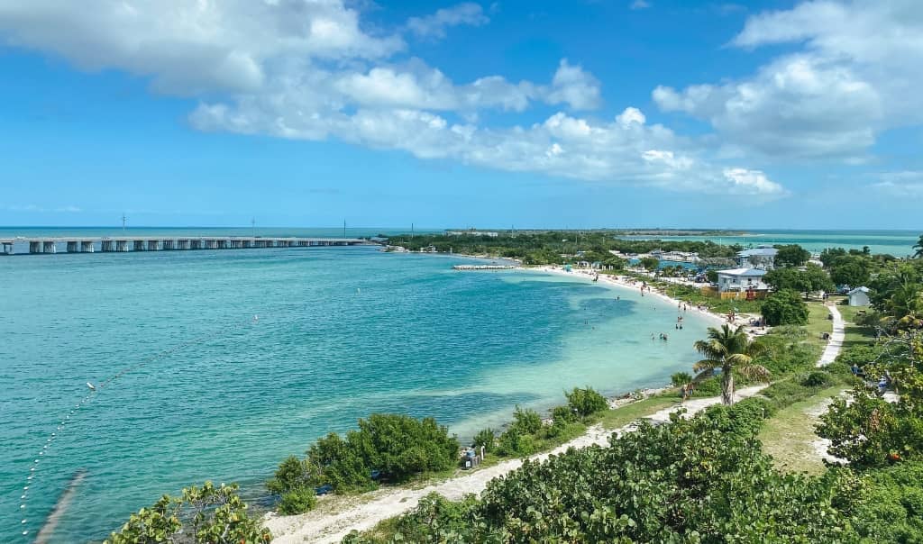 views of the beach at bahia honda state park